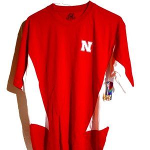 Nebraska Huskers Red Short Sleeve Shirt Big 10 Med